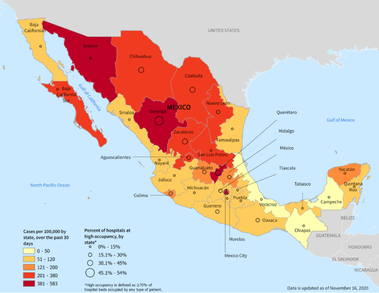 The state of COVID-19 in Mexico - BlueDot