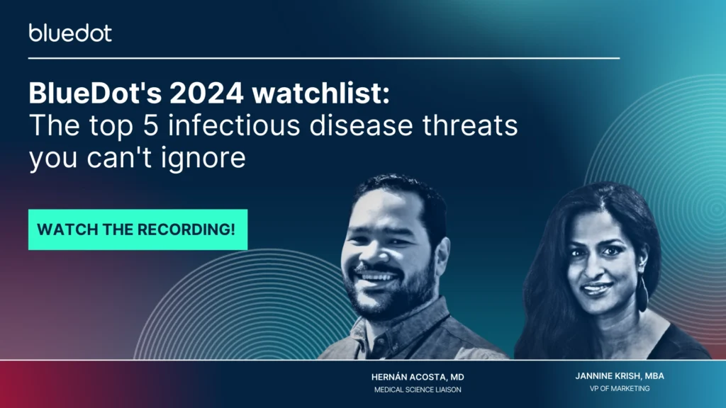 BlueDots top 5 infectious disease threats for 2024 recording 1920x1080