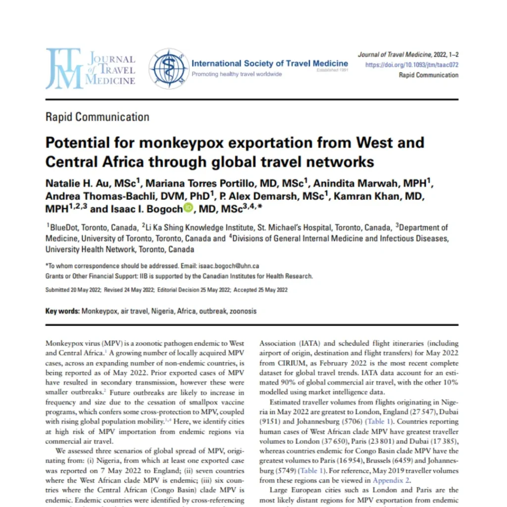 Potentialformpoxexportation