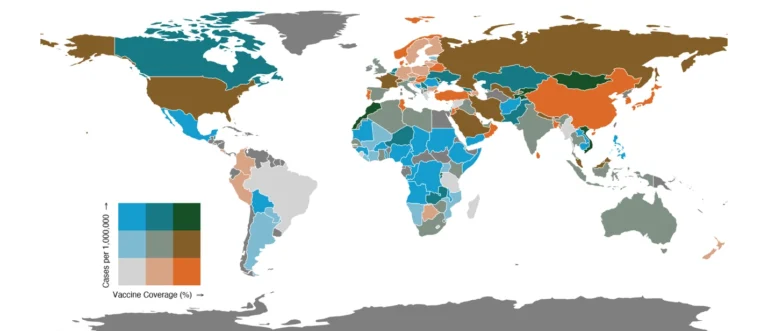 Measles incidence vaccinecoverage 2024 25